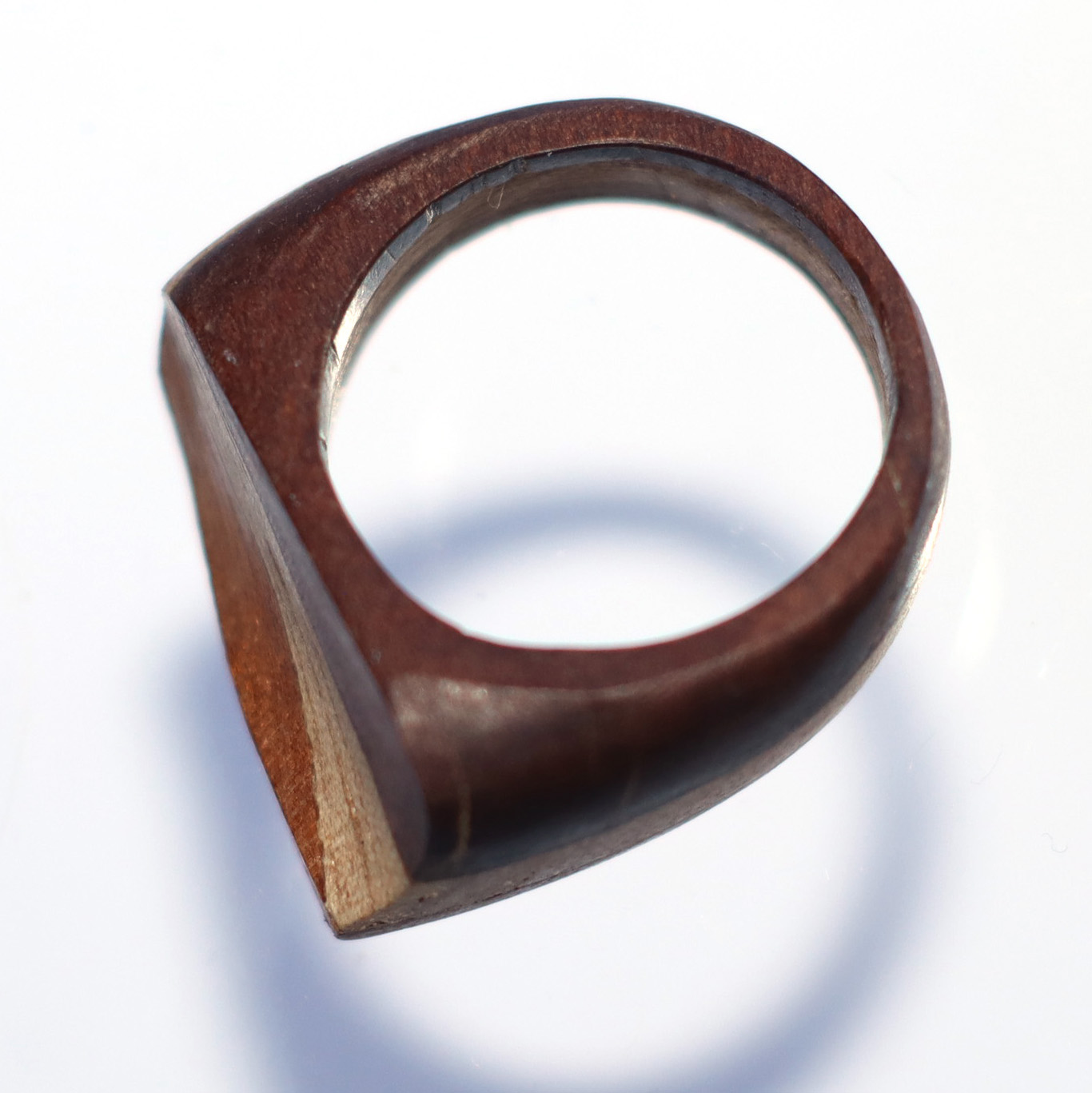 Anillo diseño de coihue, laurel y alerce