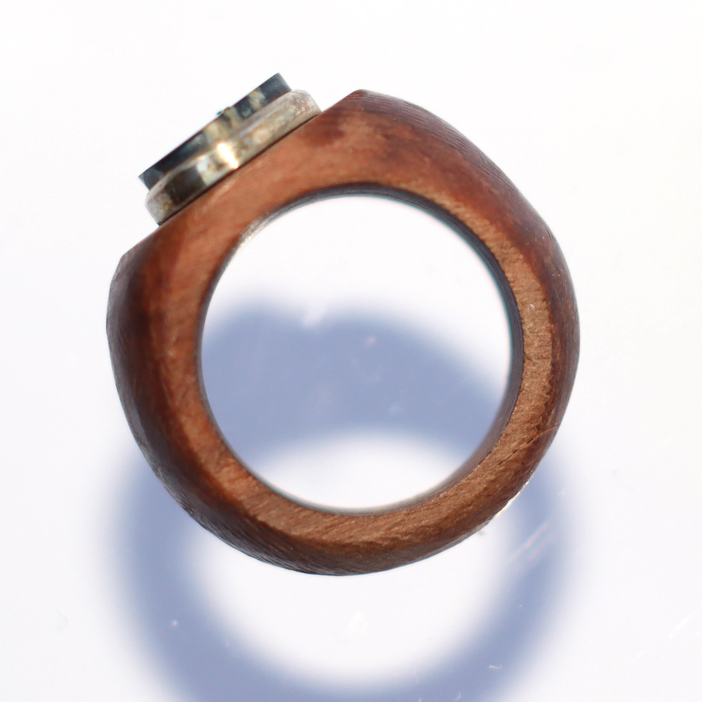 Anillo de luma, piedra del lago Gral. Carrera y plata 950 - Imagen 2
