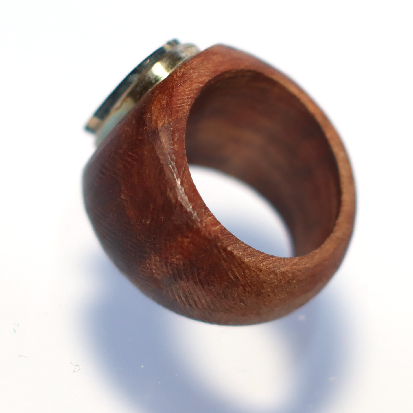 Anillo de luma, piedra del lago Gral. Carrera y plata 950 - Imagen 4