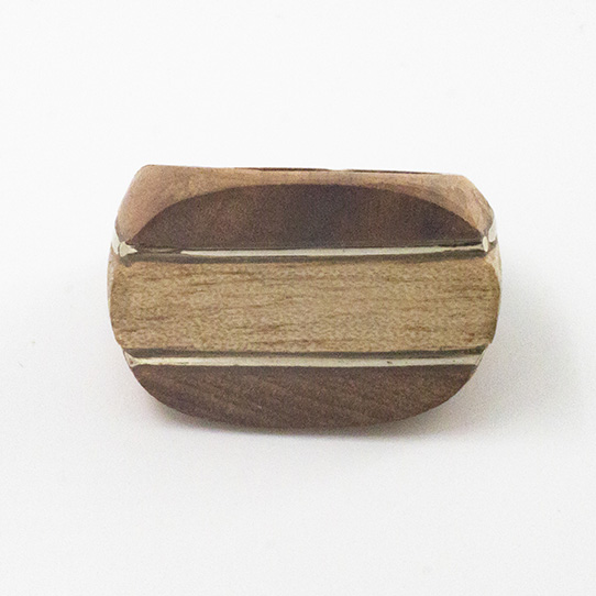 Anillo de laurel, coihue y plata 950